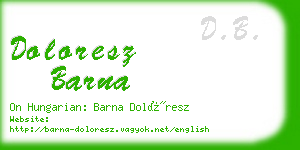 doloresz barna business card